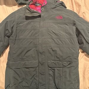The North Face Red and Purple Jacket